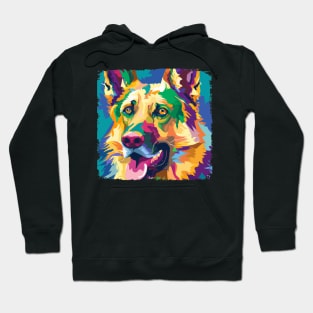 German Shepherd Dog Pop Art - Dog Lover Gifts Hoodie